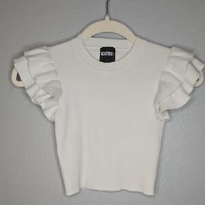 Katie J NYC Cream Blouse